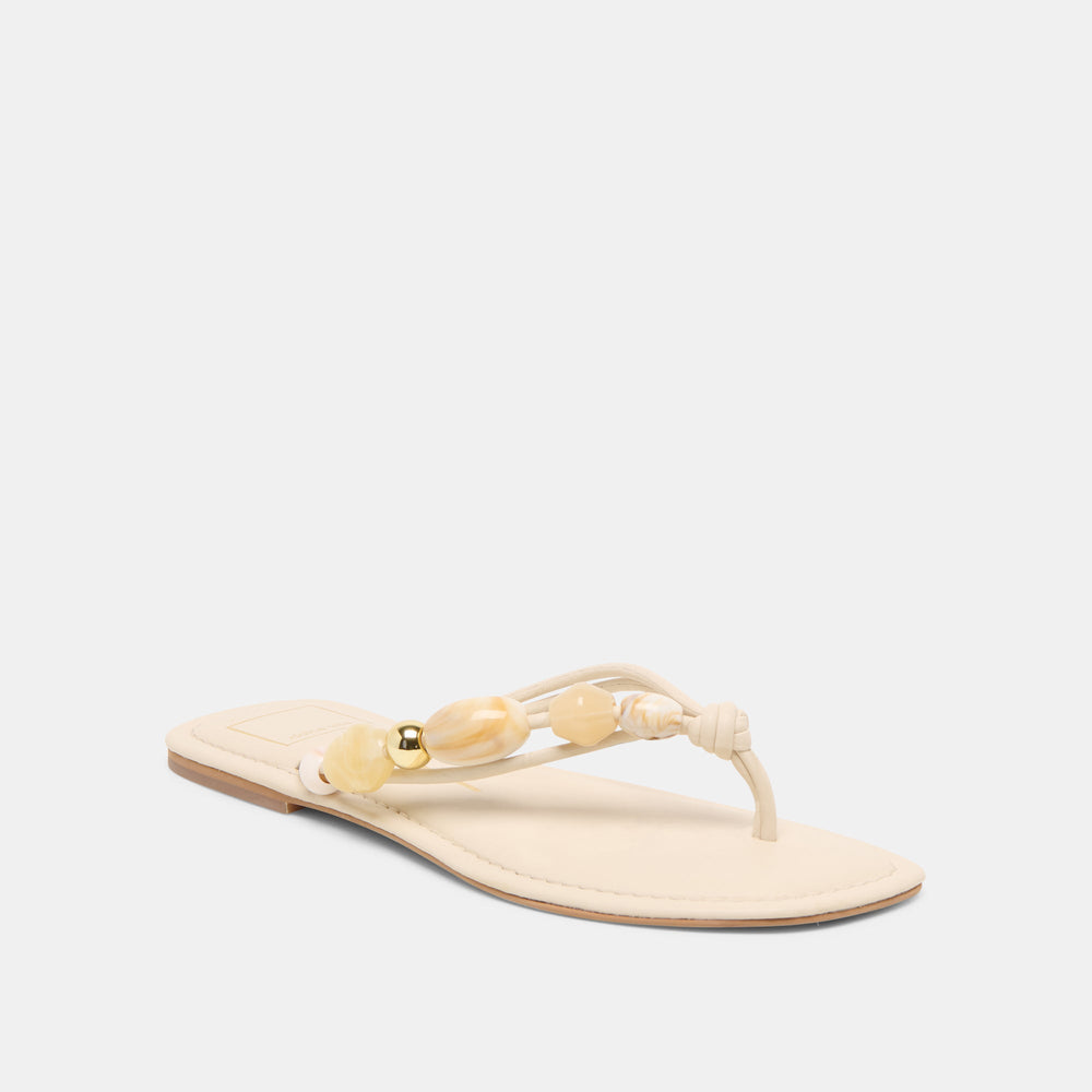 Dolce Vita SHOES | Cely Ivory Leather Sandals