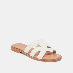 Dolce Vita SHOES | EMON SANDALS WHITE RAFFIA
 – Dolce Vita