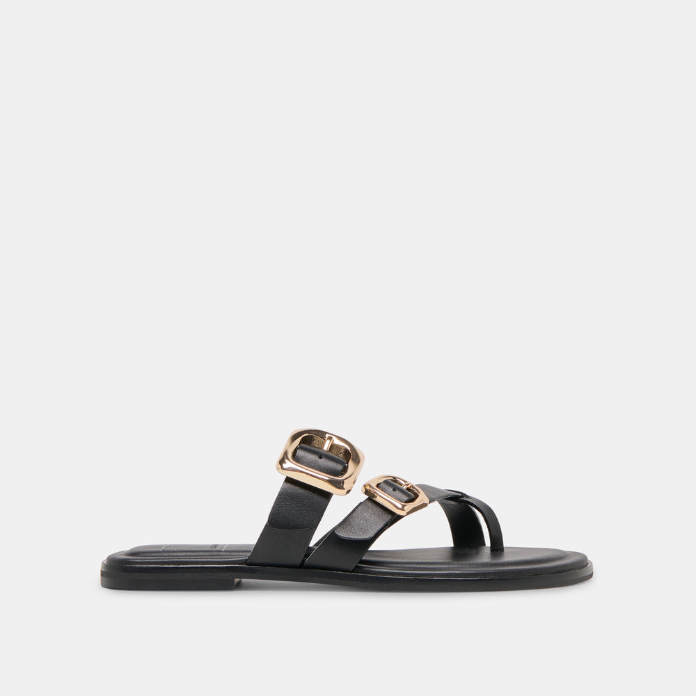 Dolce Vita SHOES | Shore Black Leather Sandals