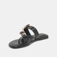 Dolce Vita SHOES | Shore Black Leather Sandals