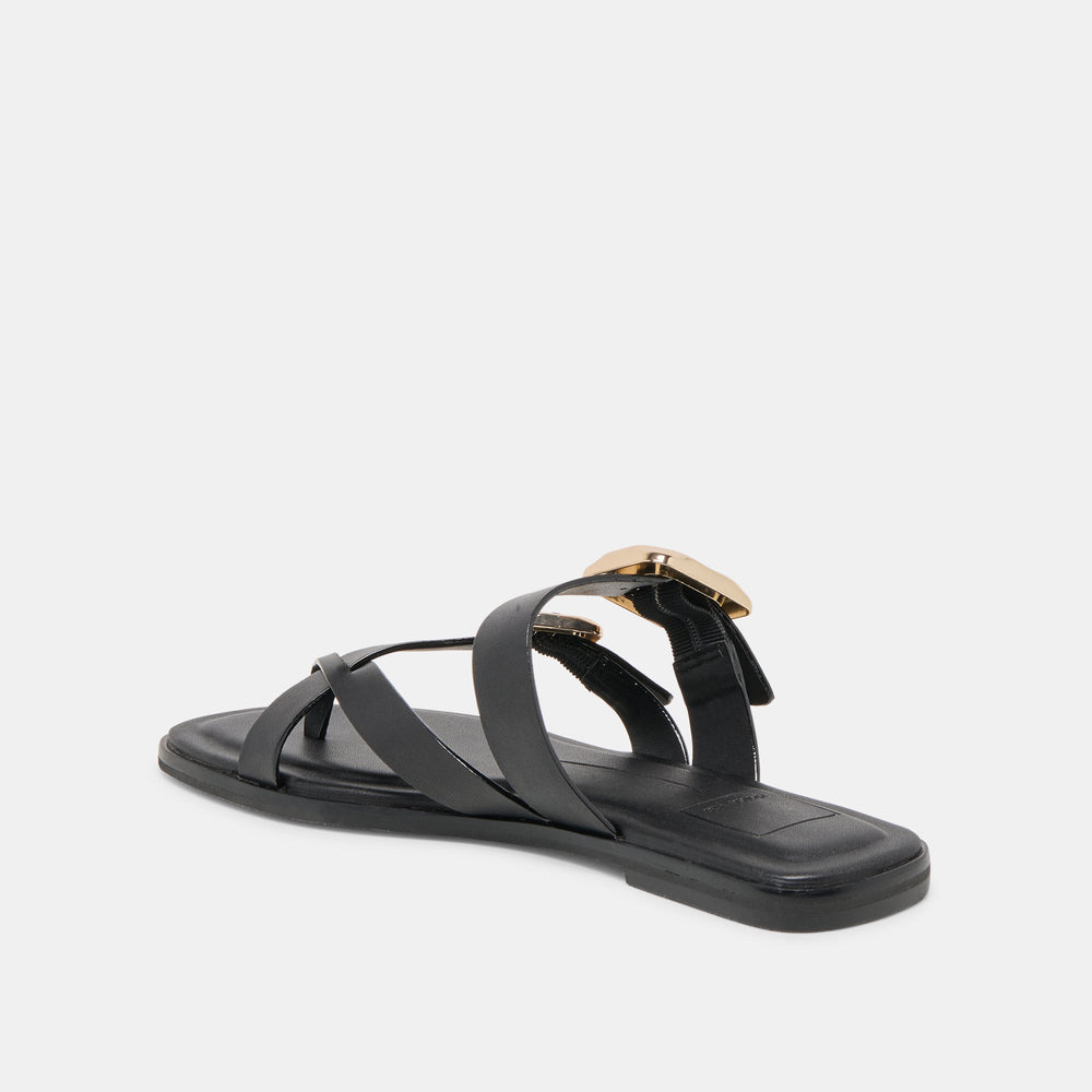 Dolce Vita SHOES | Shore Black Leather Sandals