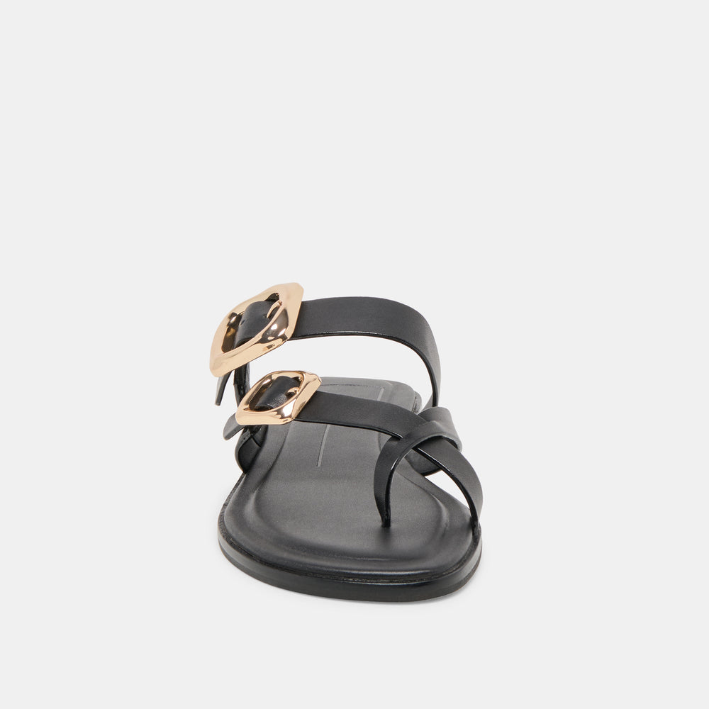 Dolce Vita SHOES | Shore Black Leather Sandals