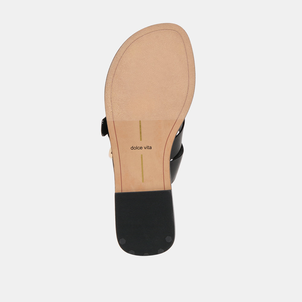 Dolce Vita SHOES | Shore Black Leather Sandals