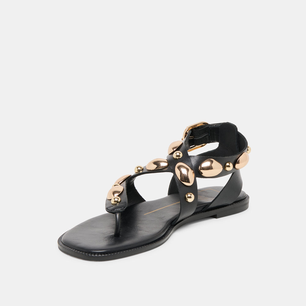 Dolce Vita SHOES | Jayde Black Leather Sandals