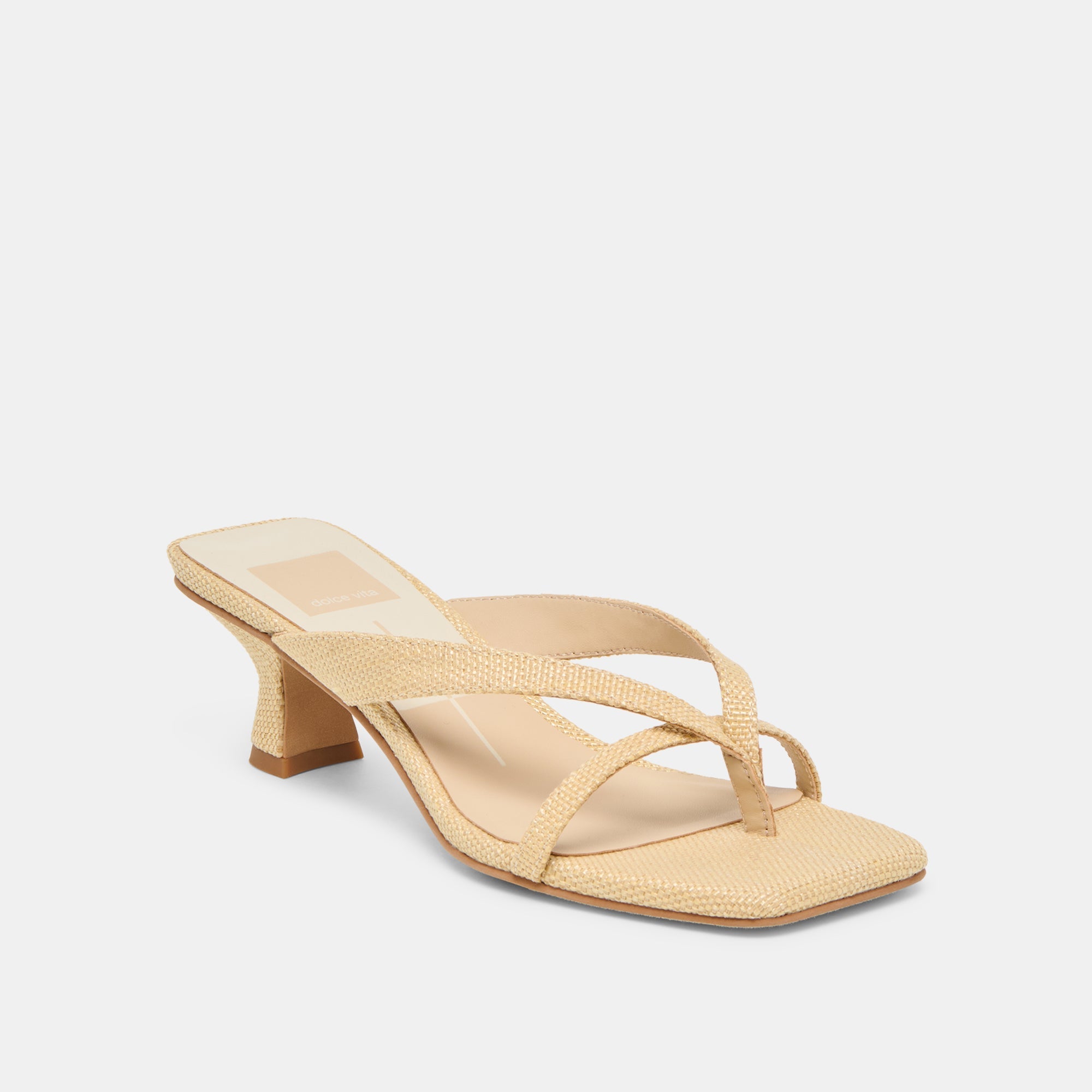 Dolce Vita SHOES | Brevel Natural Raffia Heels