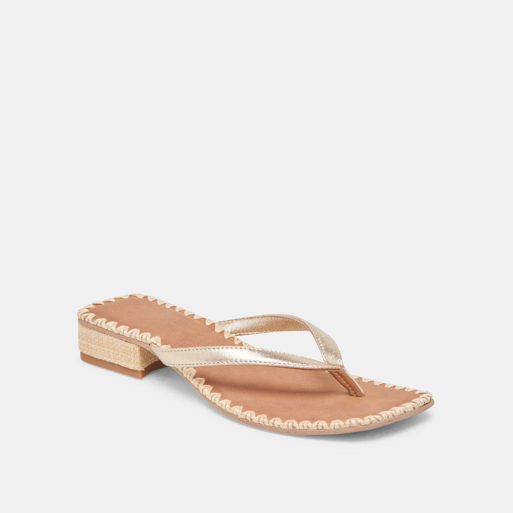 Dolce Vita SHOES | BARTY SANDALS GOLD METALLIC LEATHER
 – Dolce Vita