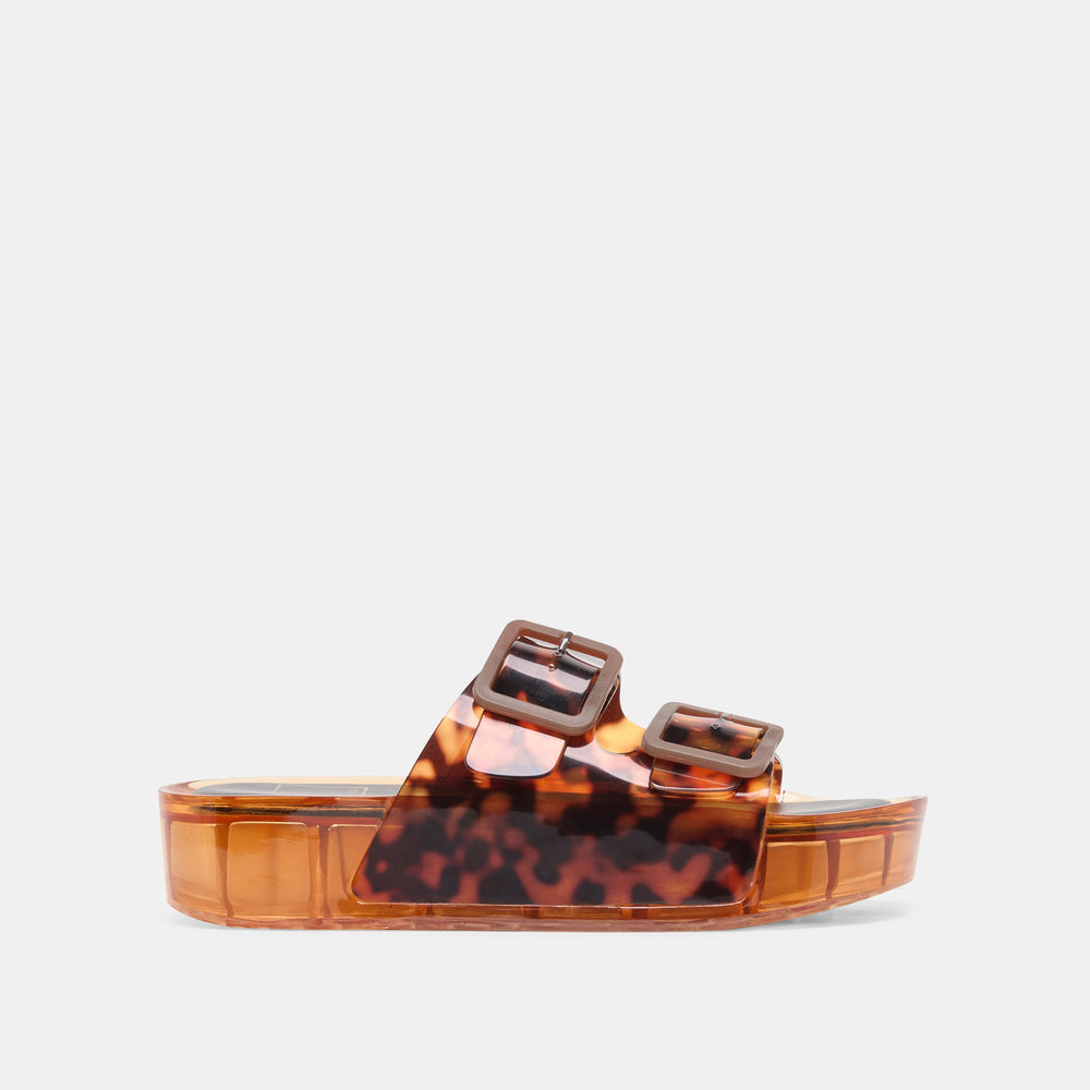 Dolce Vita SHOES | JULIO X Tortoise Vinyl Jelly Platform Sandals
