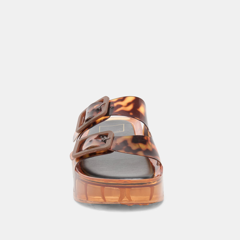 Dolce Vita SHOES | JULIO X Tortoise Vinyl Jelly Platform Sandals