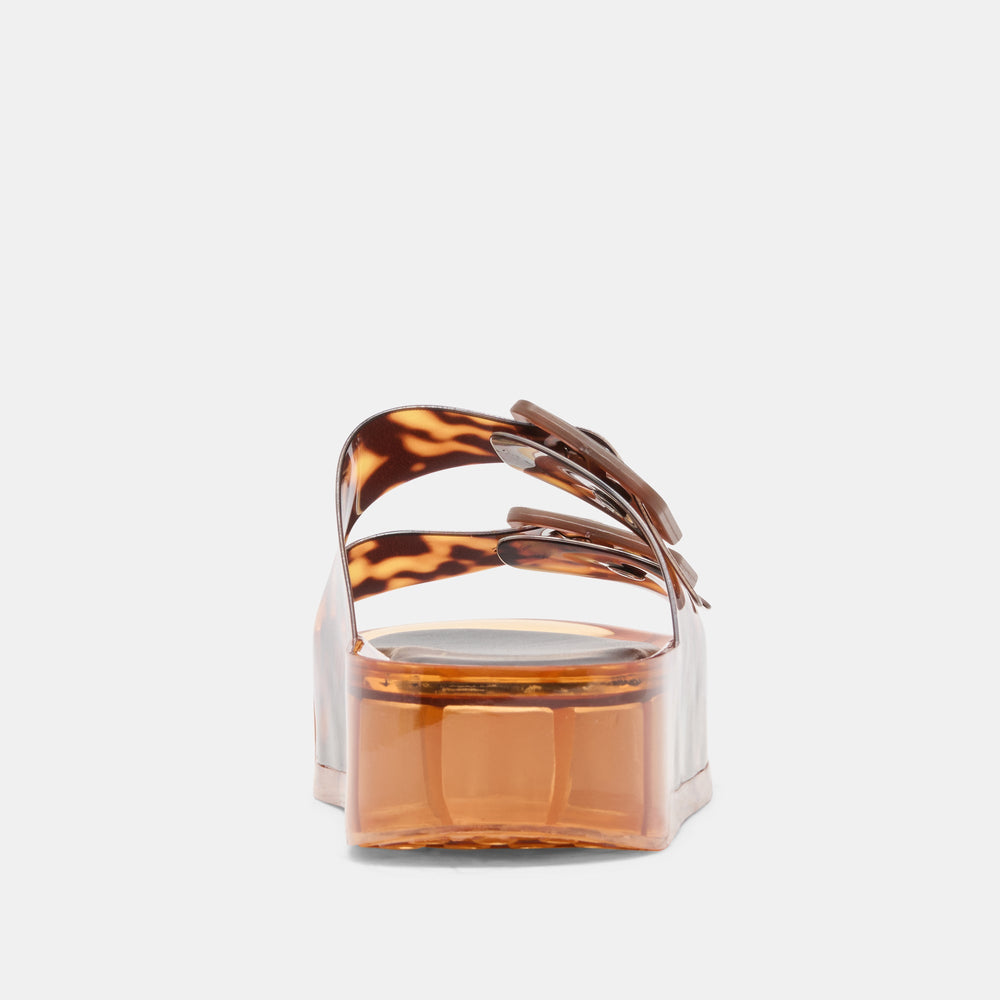 Dolce Vita SHOES | JULIO X Tortoise Vinyl Jelly Platform Sandals