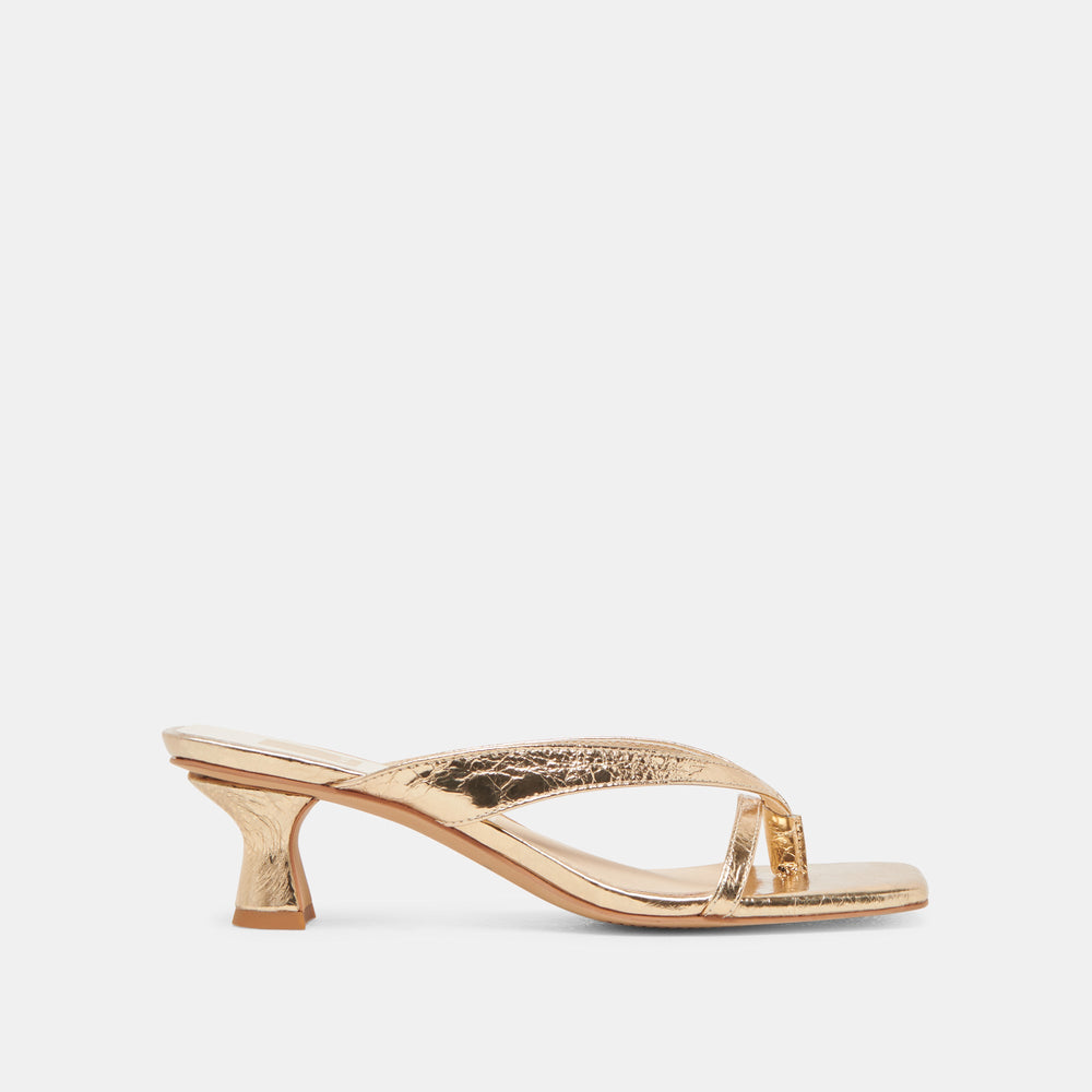 Dolce Vita SHOES | BREVEL HEELS GOLD DISTRESSED LEATHER
 – Dolce Vita