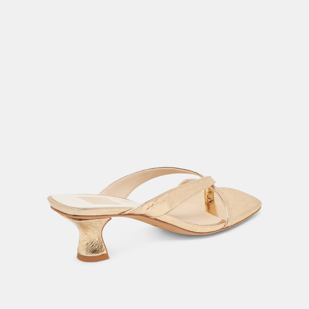 Dolce Vita SHOES | BREVEL HEELS GOLD DISTRESSED LEATHER
 – Dolce Vita