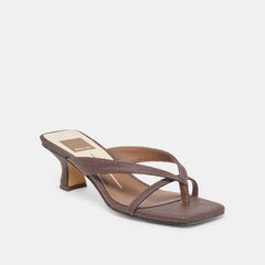 Dolce Vita SHOES | Brevel Chocolate Raffia Heels