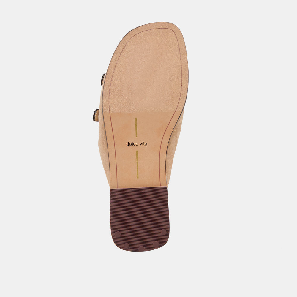 Dolce Vita SHOES | Fin Bamboo Suede Sandals