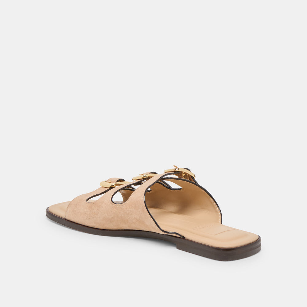 Dolce Vita SHOES | Fin Bamboo Suede Sandals