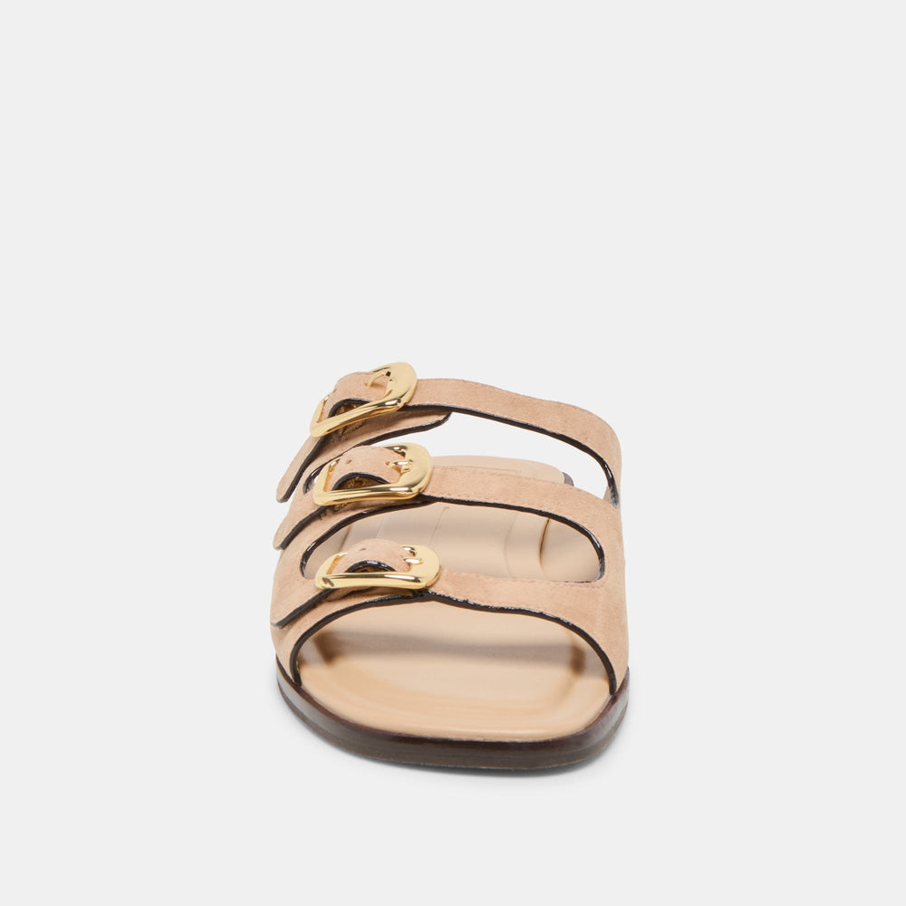 Dolce Vita SHOES | Fin Bamboo Suede Sandals