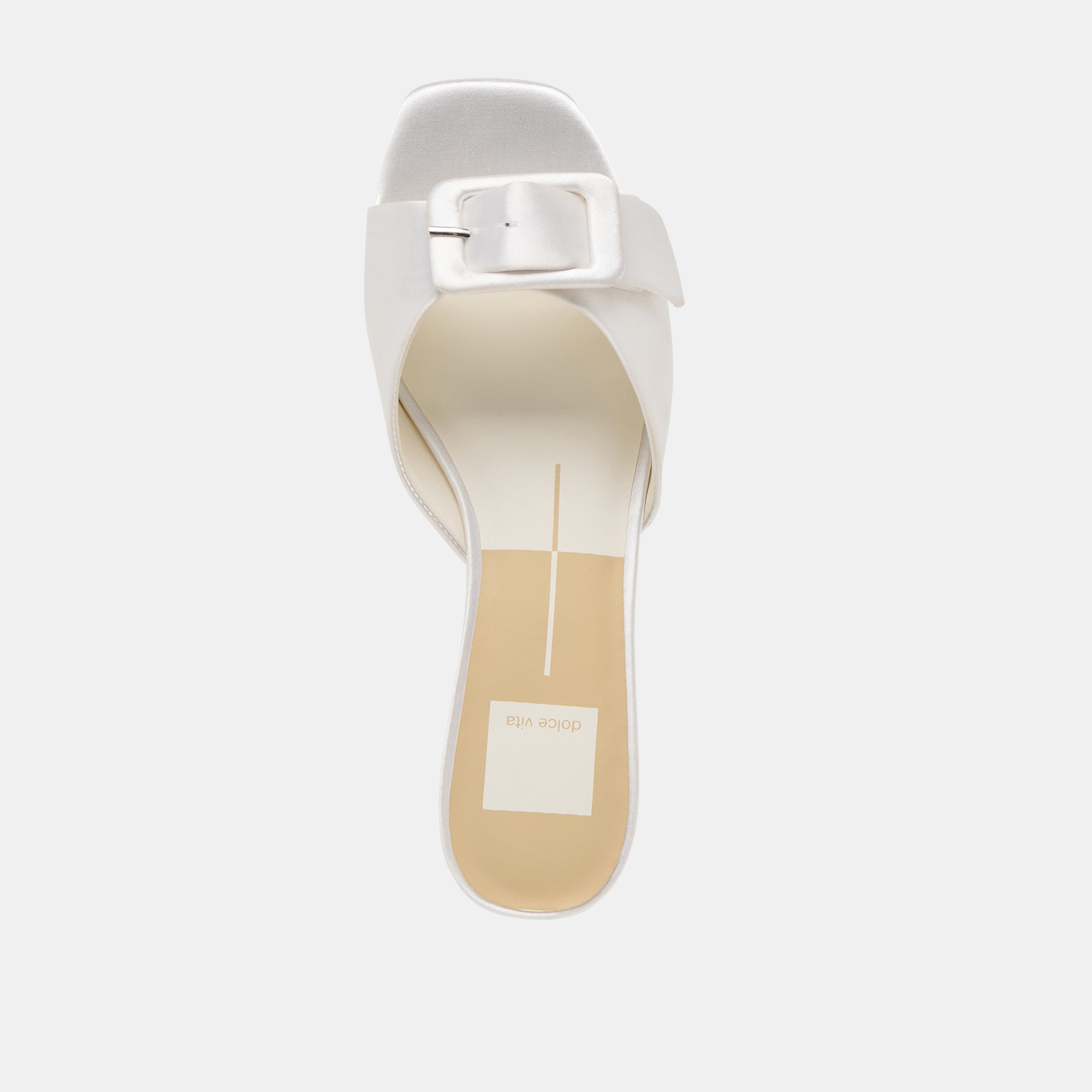Dolce Vita SHOES | Edina True White Satin Sandals