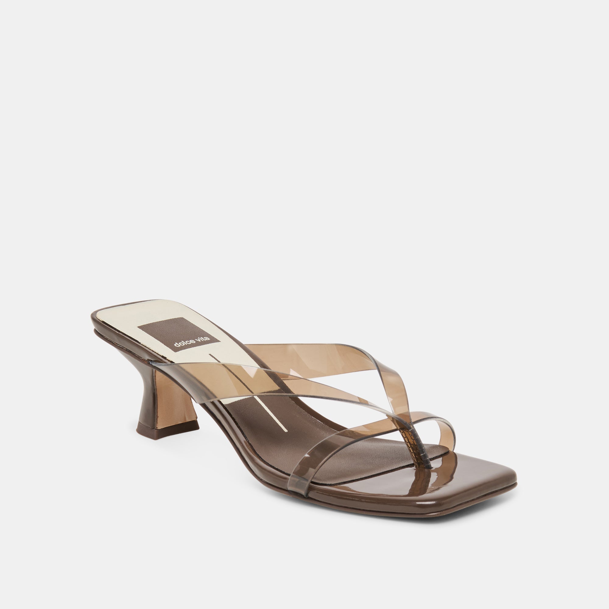 Dolce Vita SHOES | Brevel Vinyl Dk Brown Jelly Heels