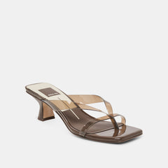 Dolce Vita SHOES | Brevel Vinyl Dk Brown Jelly Heels
