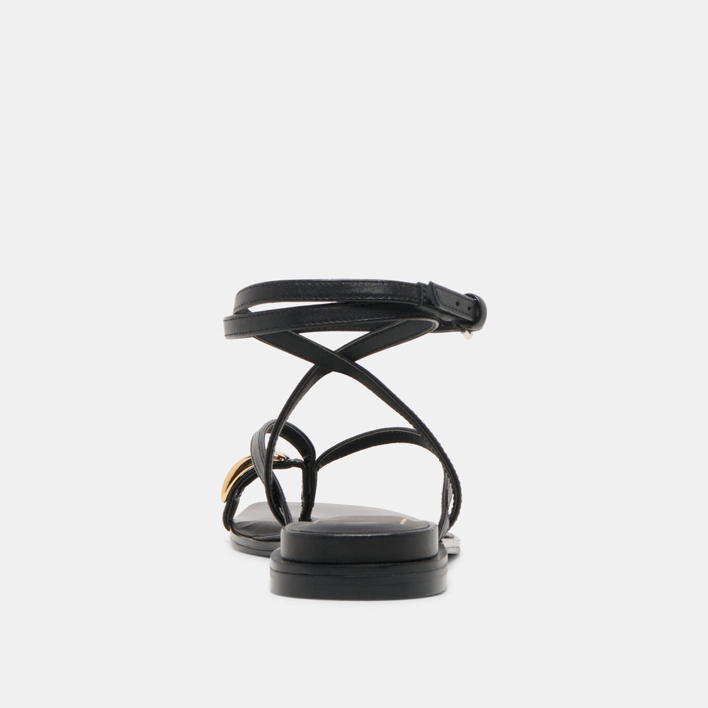 Dolce Vita SHOES | Tyrice Black Leather Sandals
