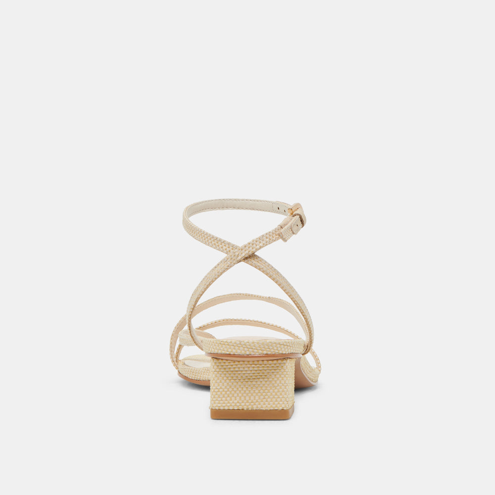 Dolce Vita SHOES | Karlos Wide Natural Woven Raffia Sandals
