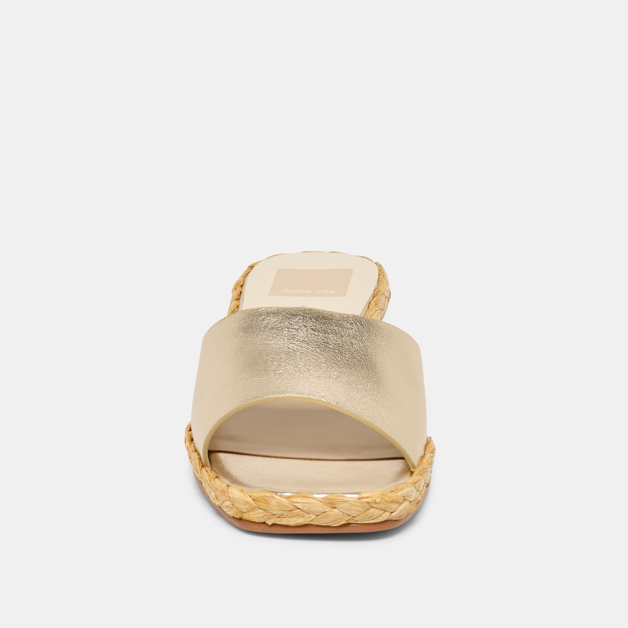 Dolce Vita SHOES | Dixi Wide Platinum Leather Sandals