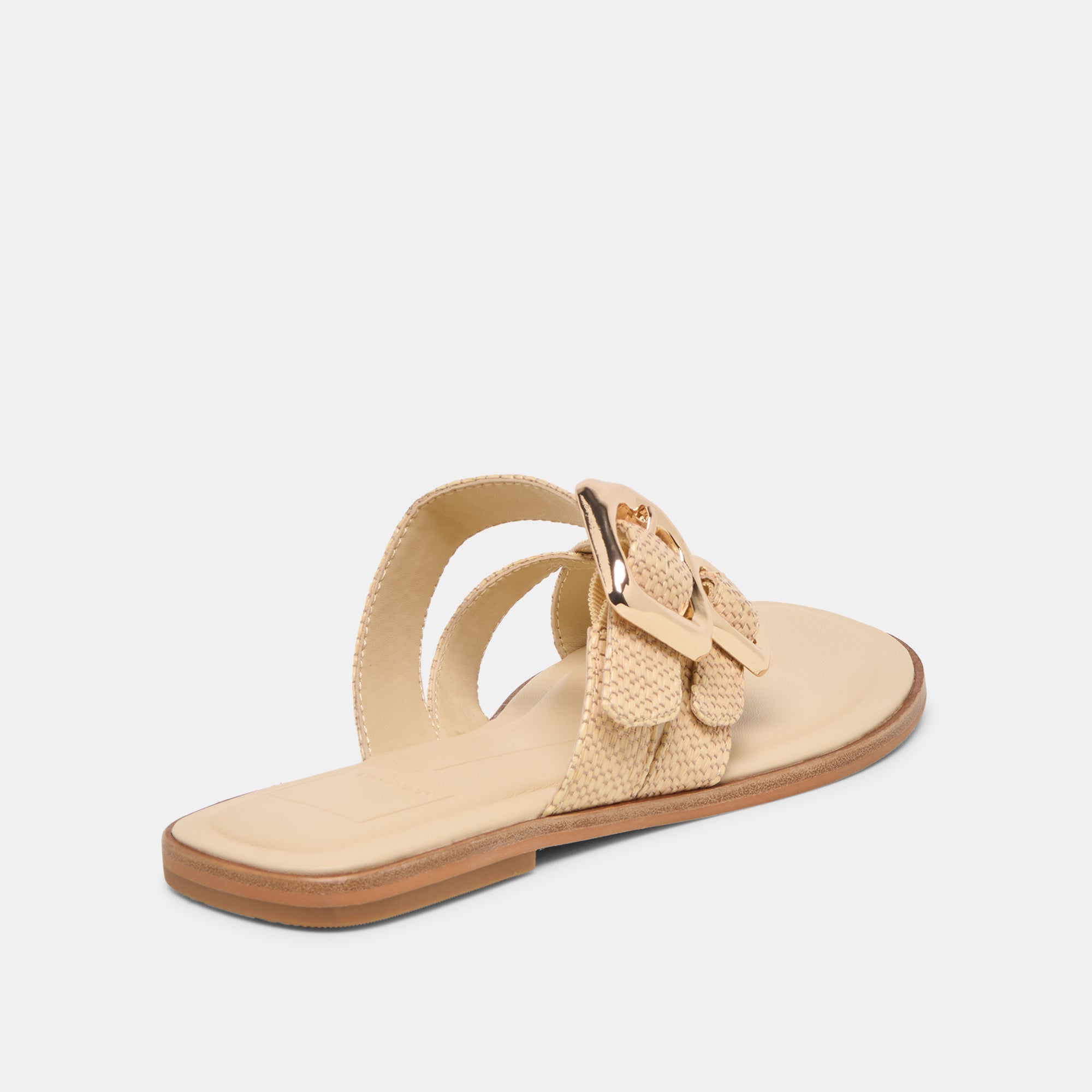 Dolce Vita SHOES | SHORE Sand Raffia Flip-Flop Buckled Sandals