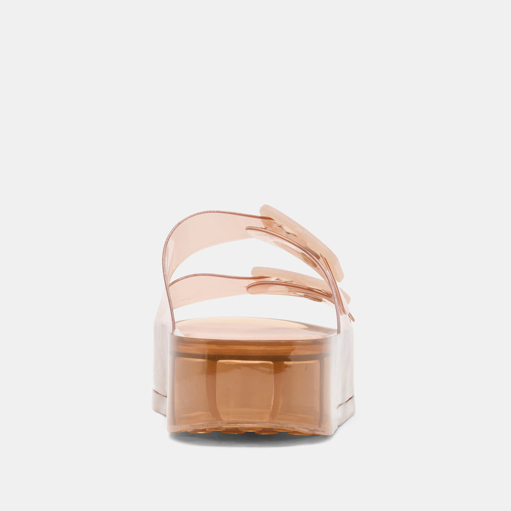 Dolce Vita SHOES | JULIO X Mocha Vinyl Jelly Platform Sandals