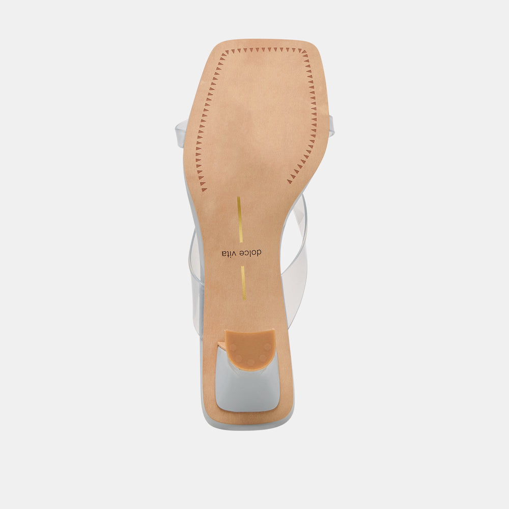 Dolce Vita SHOES | Brevel Vinyl Dusty Blue Jelly Heels