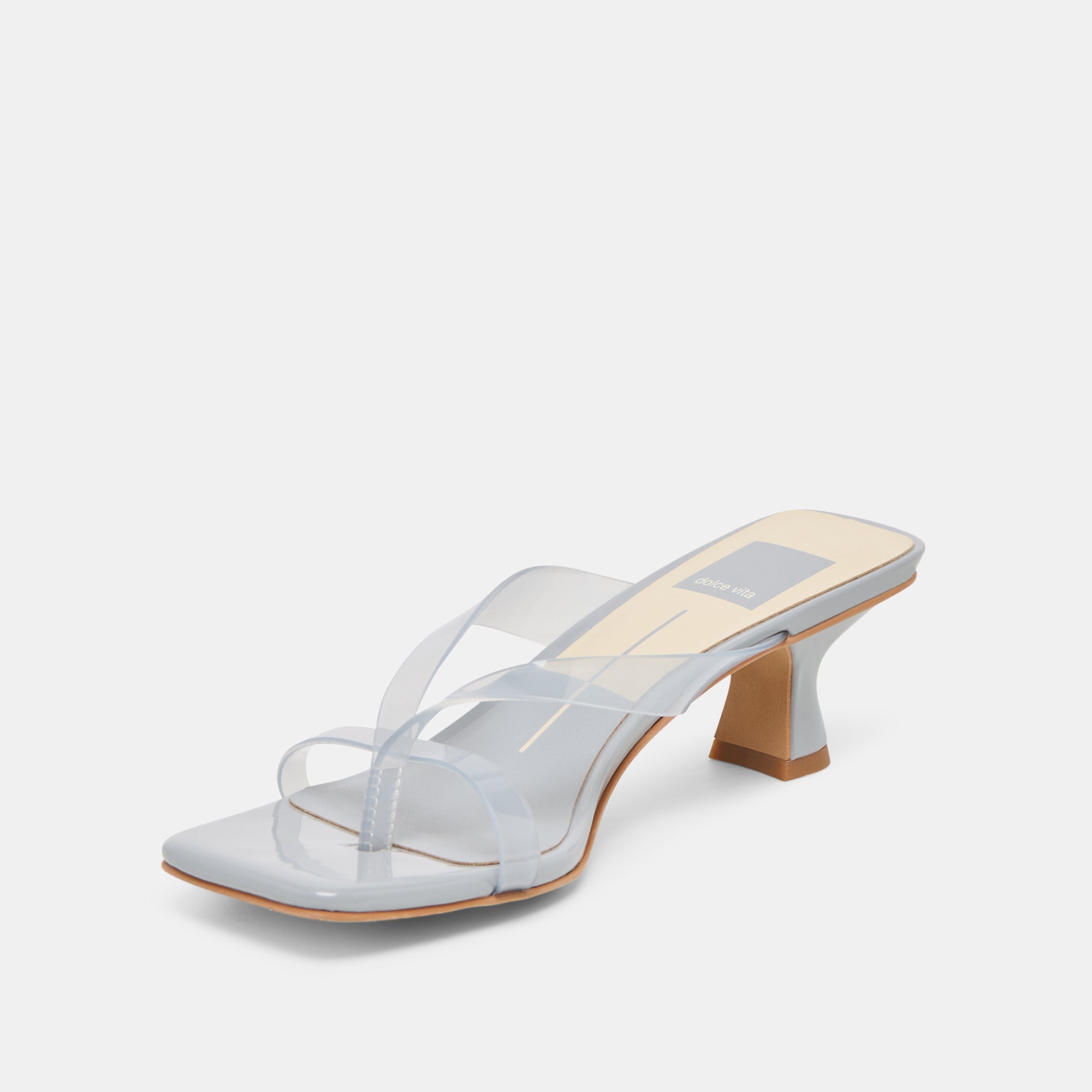 Dolce Vita SHOES | Brevel Vinyl Dusty Blue Jelly Heels