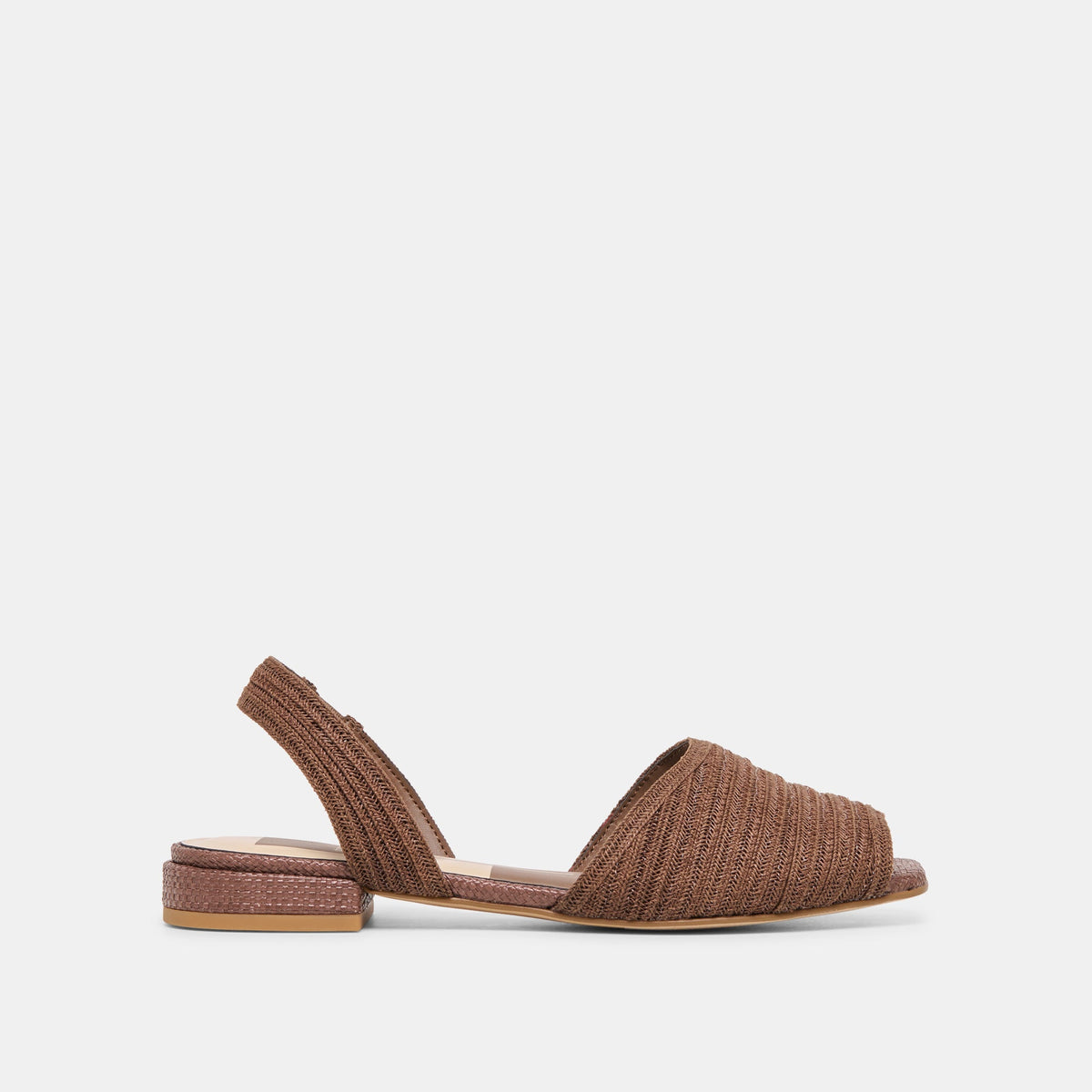 Dolce Vita SHOES | MARZY Cocoa Raffia Slingback Peep-Toe Sandals