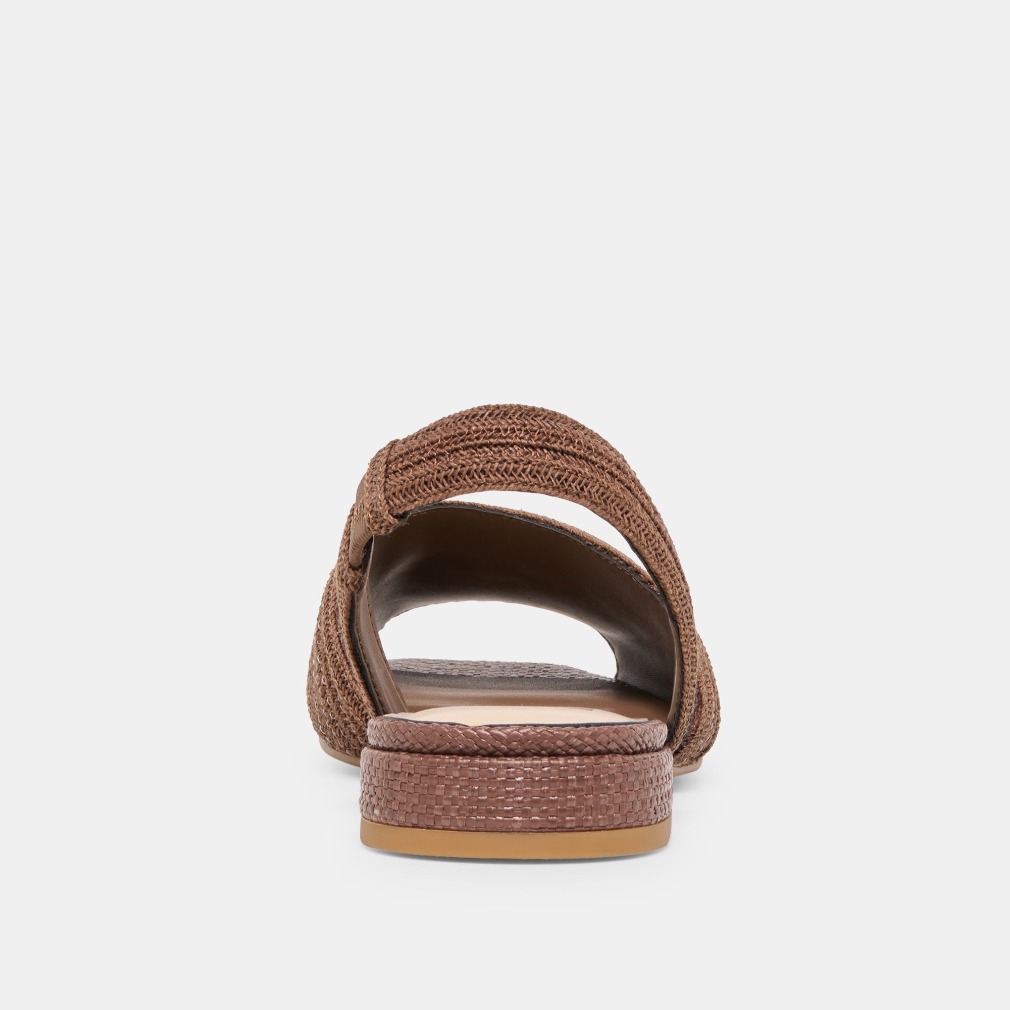 Dolce Vita SHOES | MARZY Cocoa Raffia Slingback Peep-Toe Sandals