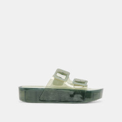 Dolce Vita SHOES | JULIO X Olive Vinyl Jelly Platform Sandals