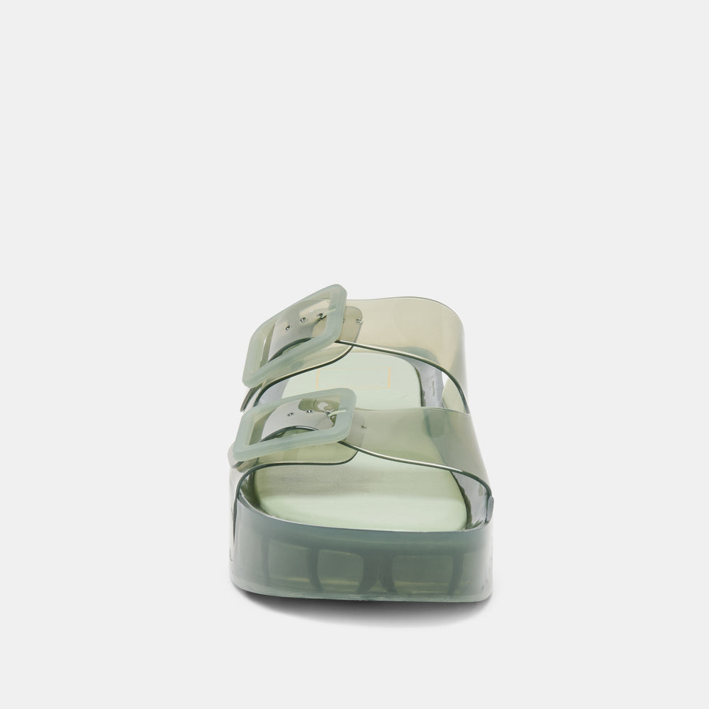 Dolce Vita SHOES | JULIO X Olive Vinyl Jelly Platform Sandals