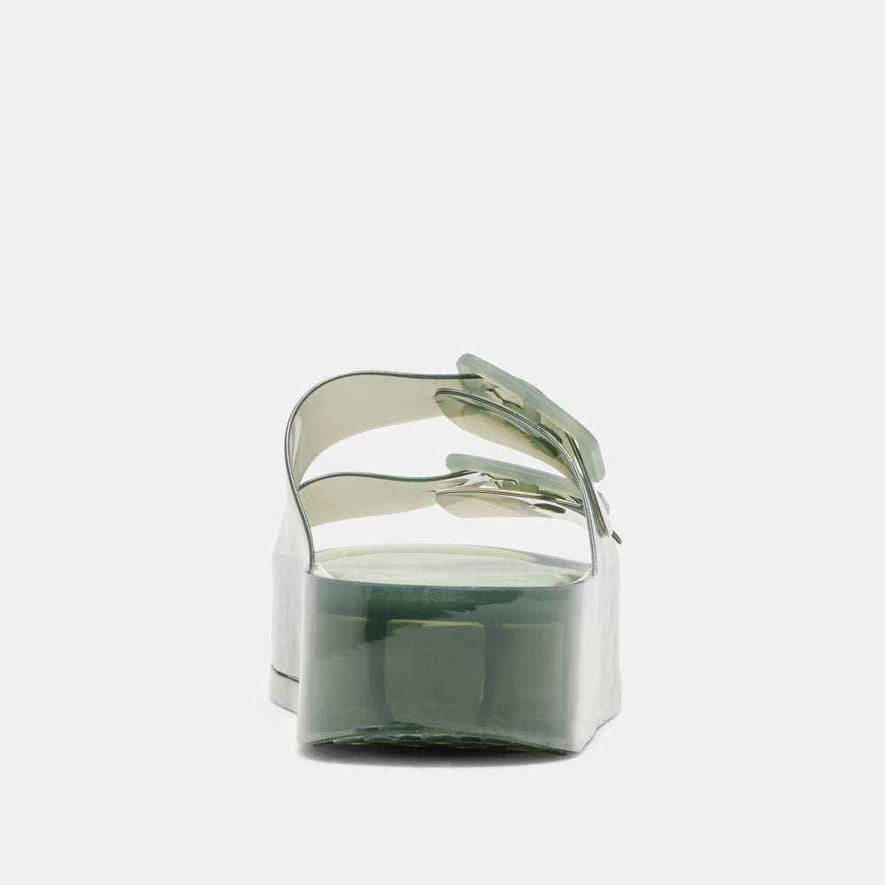 Dolce Vita SHOES | JULIO X Olive Vinyl Jelly Platform Sandals