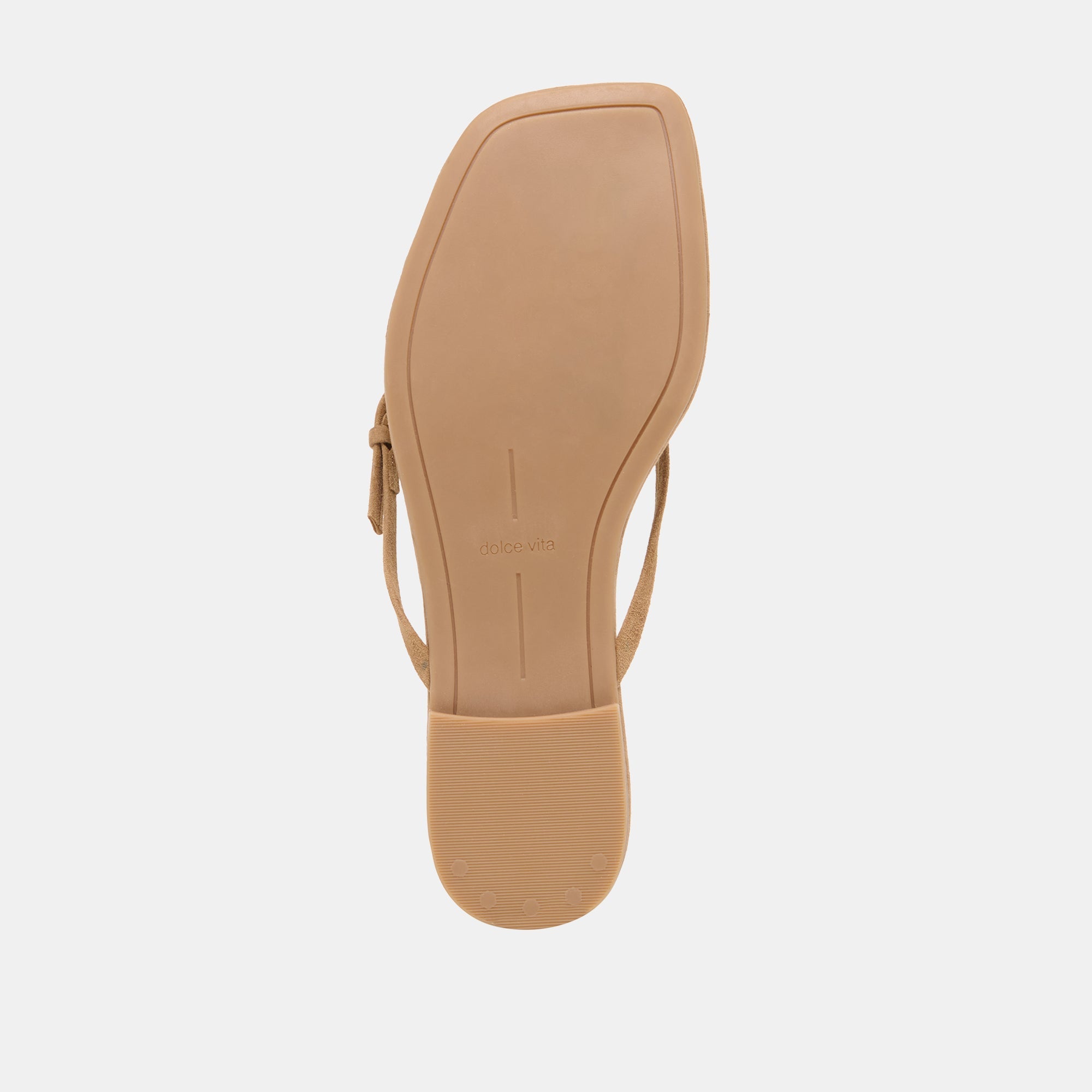 Dolce Vita SHOES | MALTA Lt Brown Suede Buckle Flip-Flop Sandals