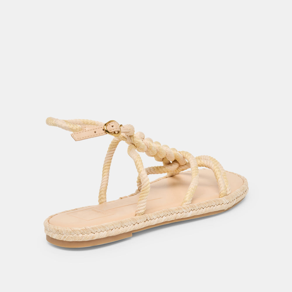 Dolce Vita SHOES | ELYANA Natural Multi Rope Raffia Strappy Sandals