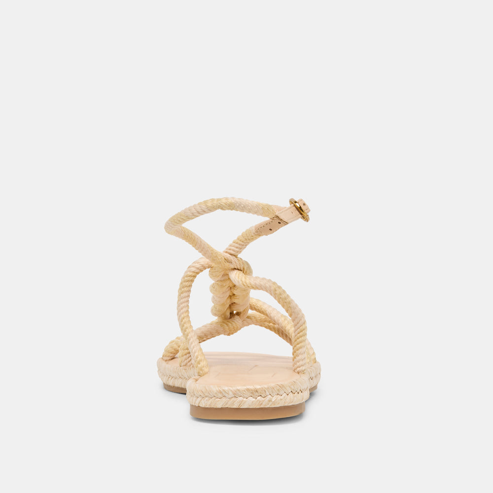 Dolce Vita SHOES | ELYANA Natural Multi Rope Raffia Strappy Sandals
