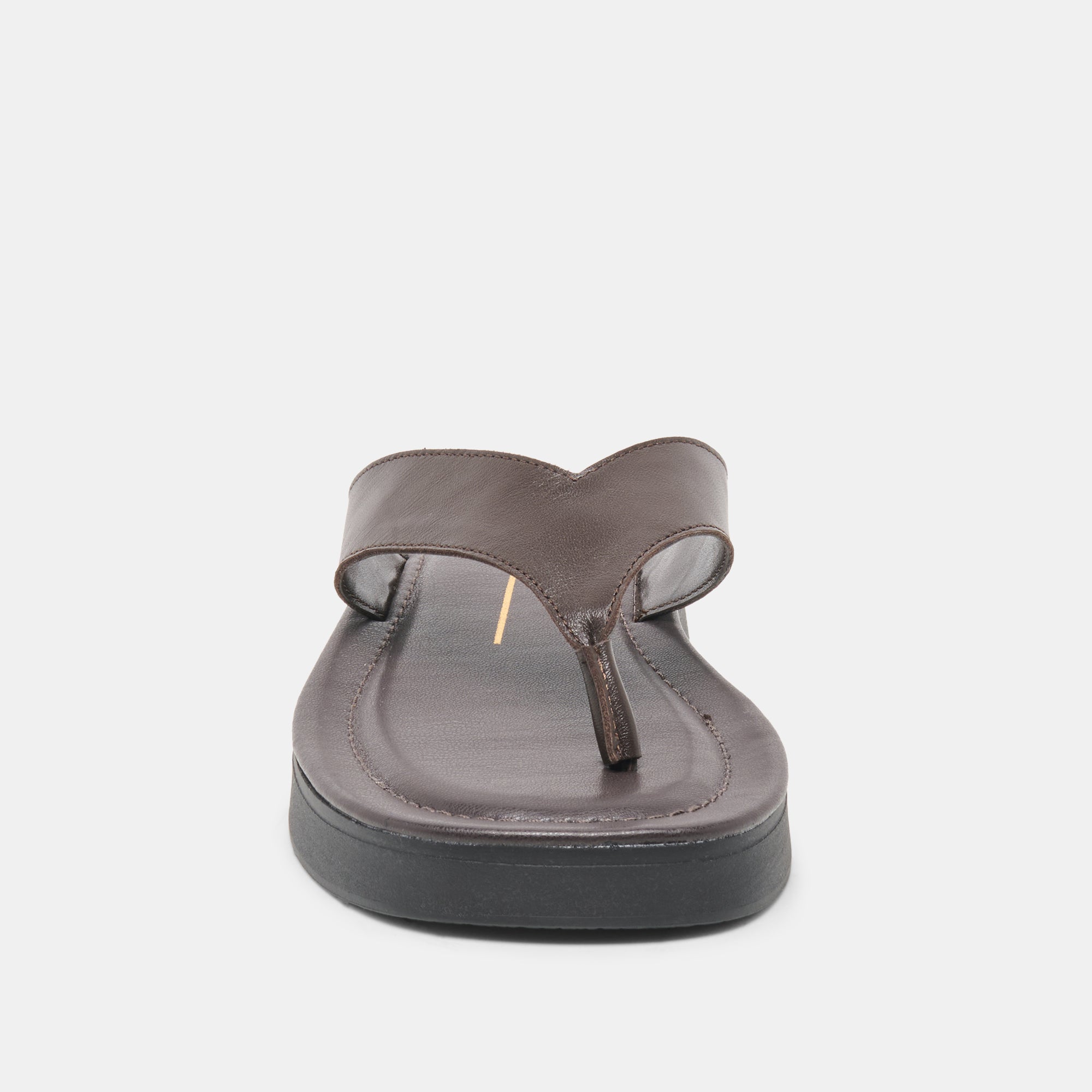 Dolce Vita SHOES | BLAYZE Dk Chocolate Leather Platform Flip-Flop Sandals
