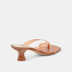 Dolce Vita SHOES | Brevel Vinyl Wide Whiskey Jelly Heels
