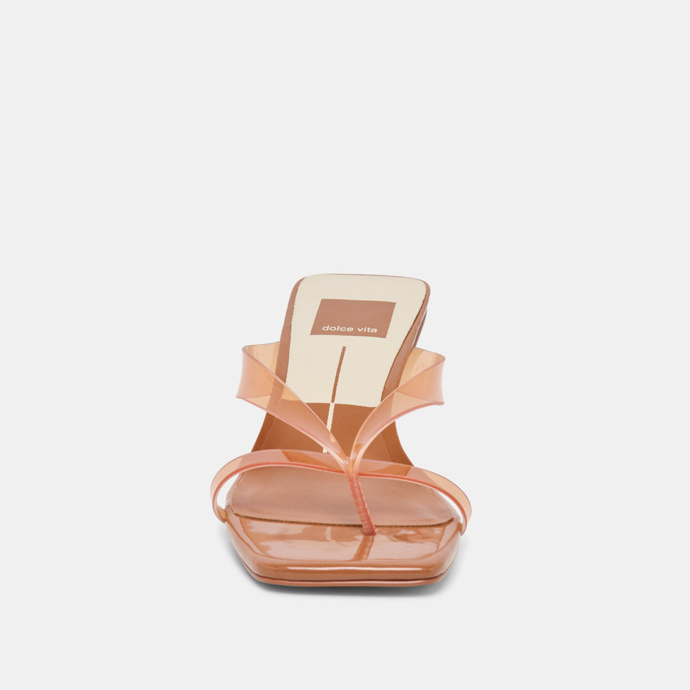 Dolce Vita SHOES | Brevel Vinyl Wide Whiskey Jelly Heels