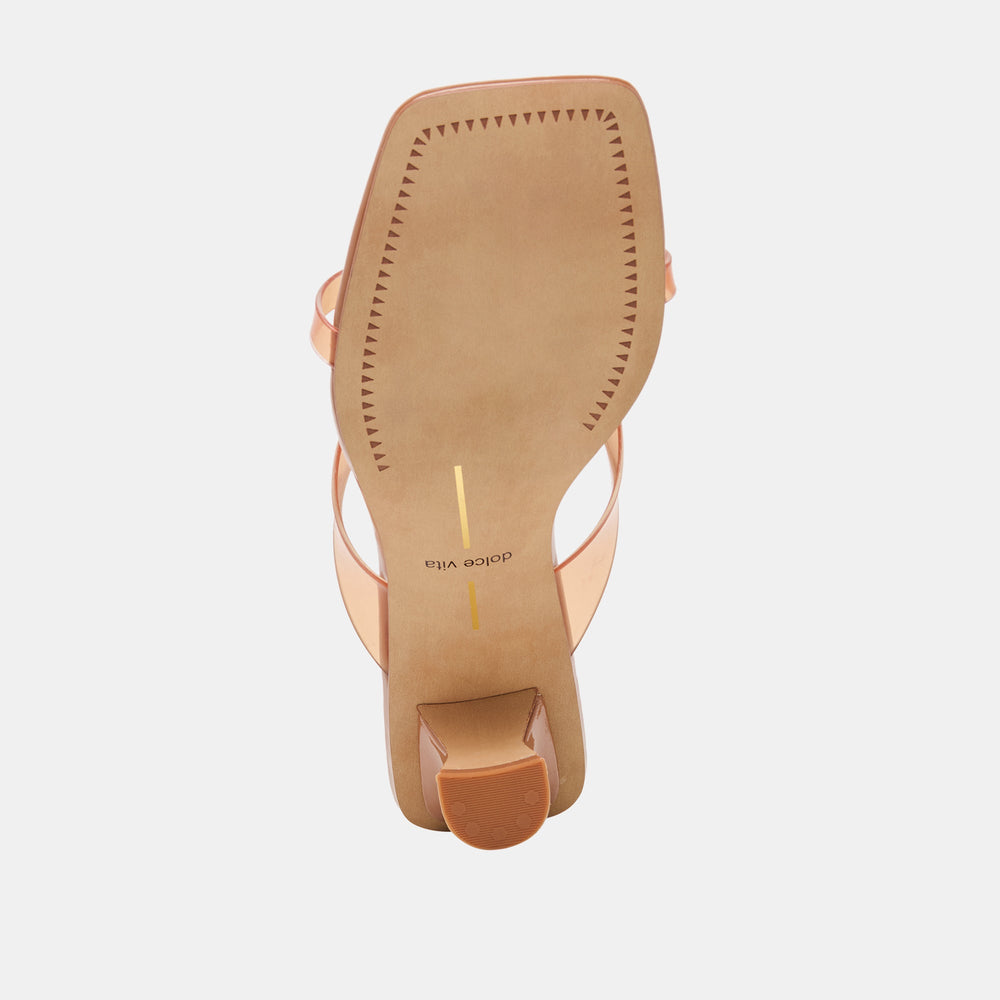 Dolce Vita SHOES | Brevel Vinyl Wide Whiskey Jelly Heels