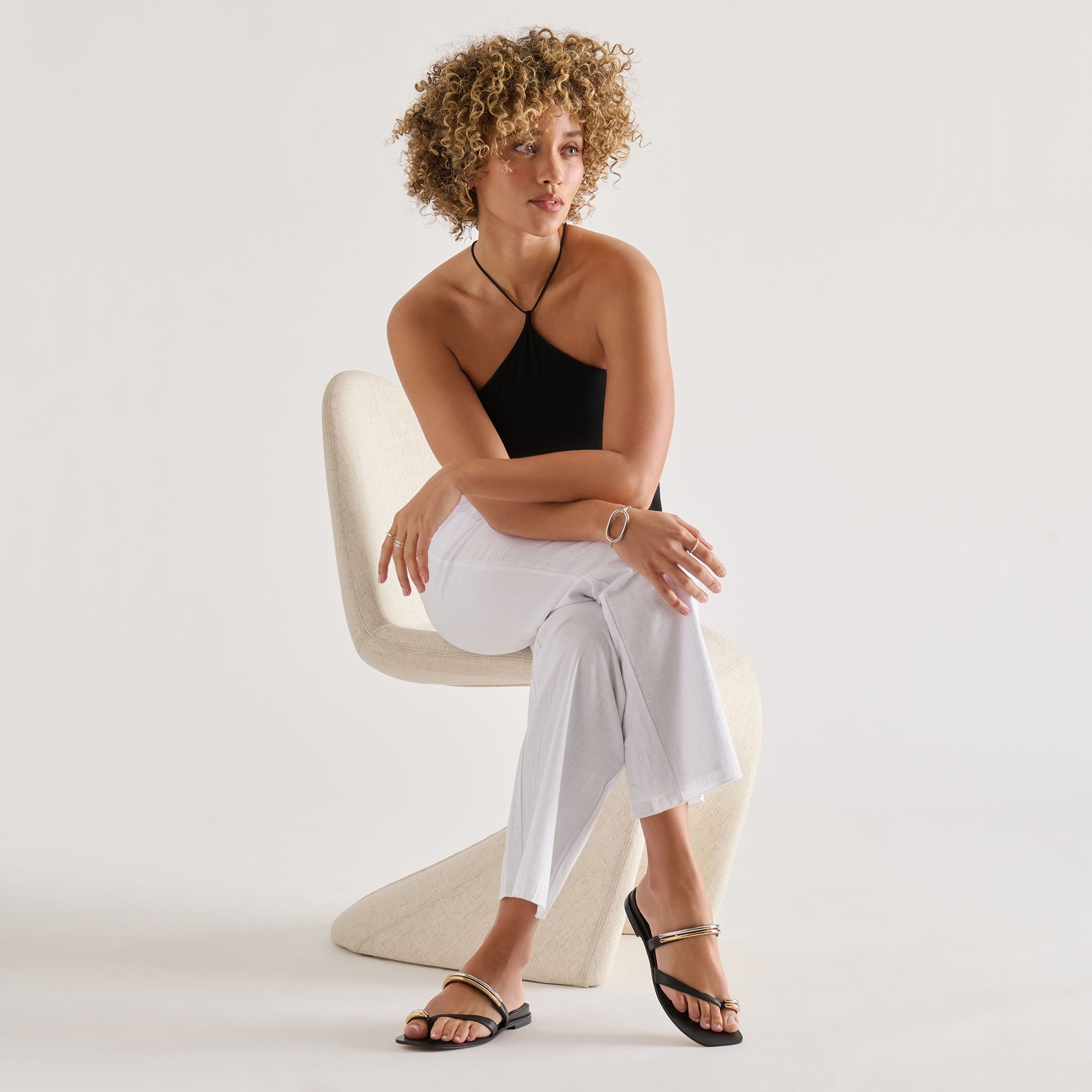 Dolce Vita SHOES | Tarina Black Leather Sandals