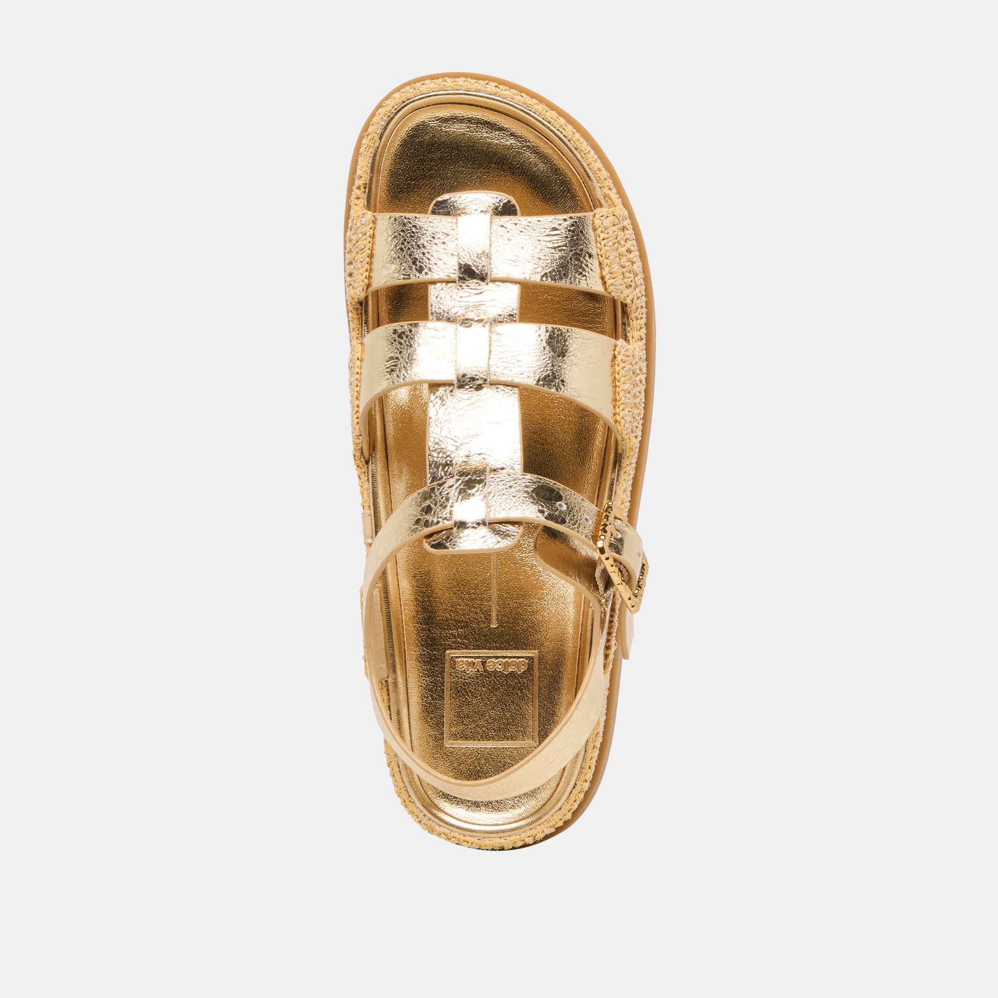 Dolce Vita SHOES | Shenna Gold Distressed Leather Sandals