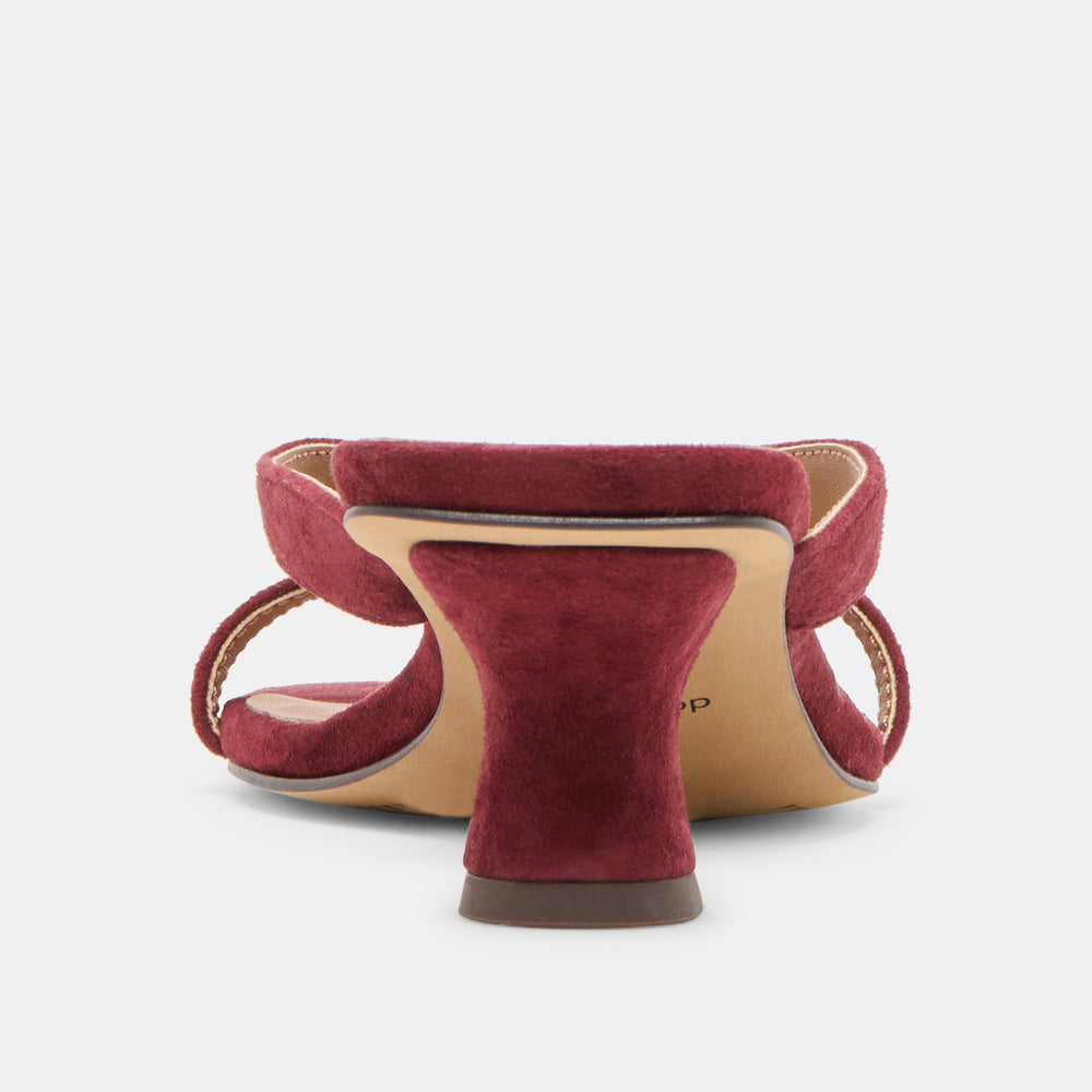 Dolce Vita SHOES | Brevel Oxblood Suede Heels