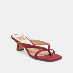 Dolce Vita SHOES | Brevel Oxblood Suede Heels