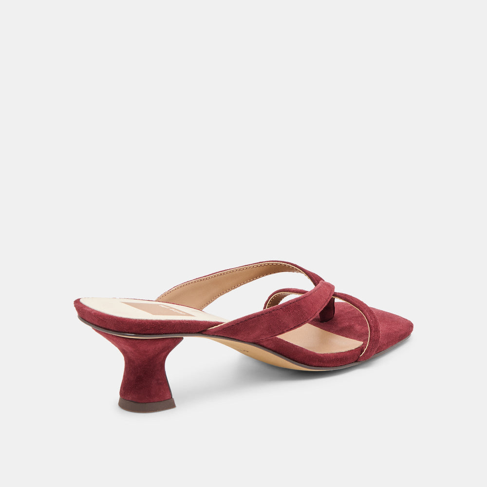 Dolce Vita SHOES | Brevel Oxblood Suede Heels