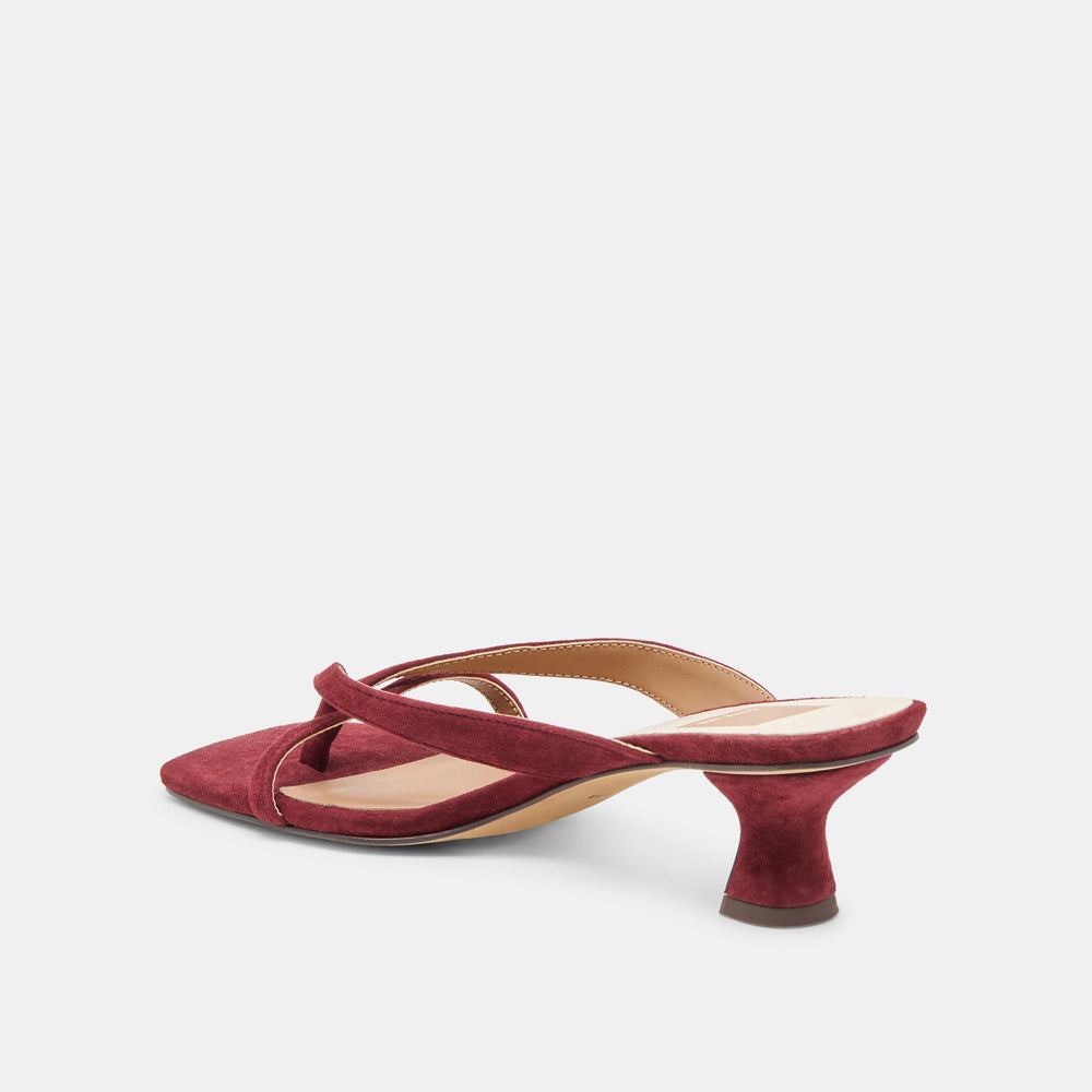 Dolce Vita SHOES | Brevel Oxblood Suede Heels