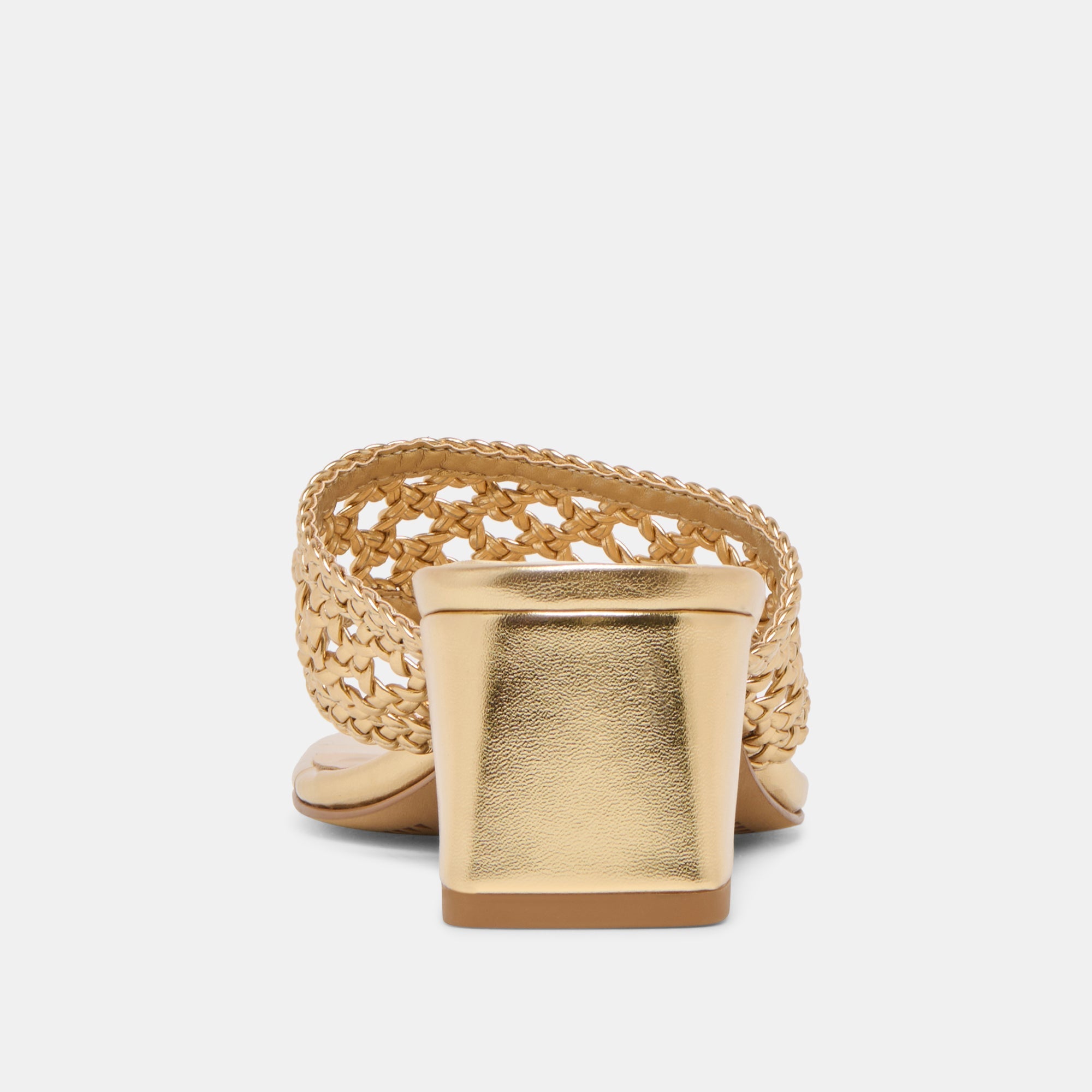 Dolce Vita SHOES | Barlo Gold Woven Stella Heels