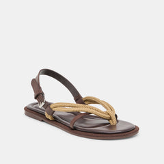 Dolce Vita SHOES | Reed Dk Brown Leather Sandals