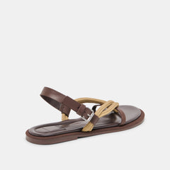 Dolce Vita SHOES | Reed Dk Brown Leather Sandals